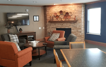 Community room and kitchen